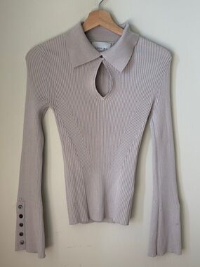 Jason Wu designer ribbed knit top size Sm